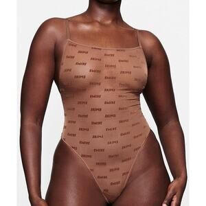 SKIMS After Hours Cami Bodysuit Jasper Brown NWT Size 4X